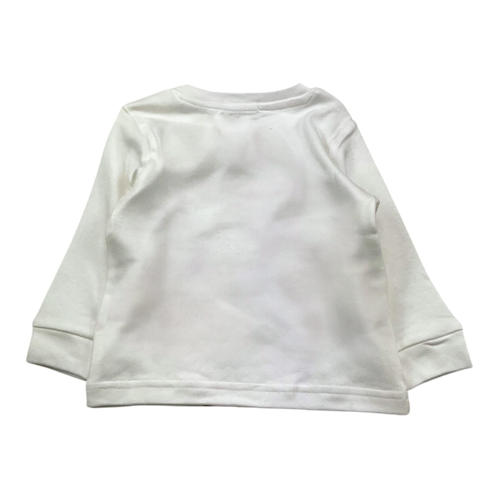 EMC shirt girocollo tinta unita con stampa Bianco per Neonato BX2279 BIANCO EMC 