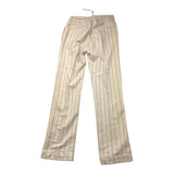 Manuel Ritz Pantalone Tinta Unita Con Fantasia A Righe Beige Per Bambino