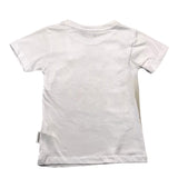 Berna T-Shirt Girocollo Tinta Unita Con Stampa In Contrasto Bianco Per Bambino