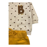MAYORAL completo 2 pezzi felpa-pantalone bicolore Beige/giallo per Neonato CMMY BEIGE/GIALLO MAYORAL 