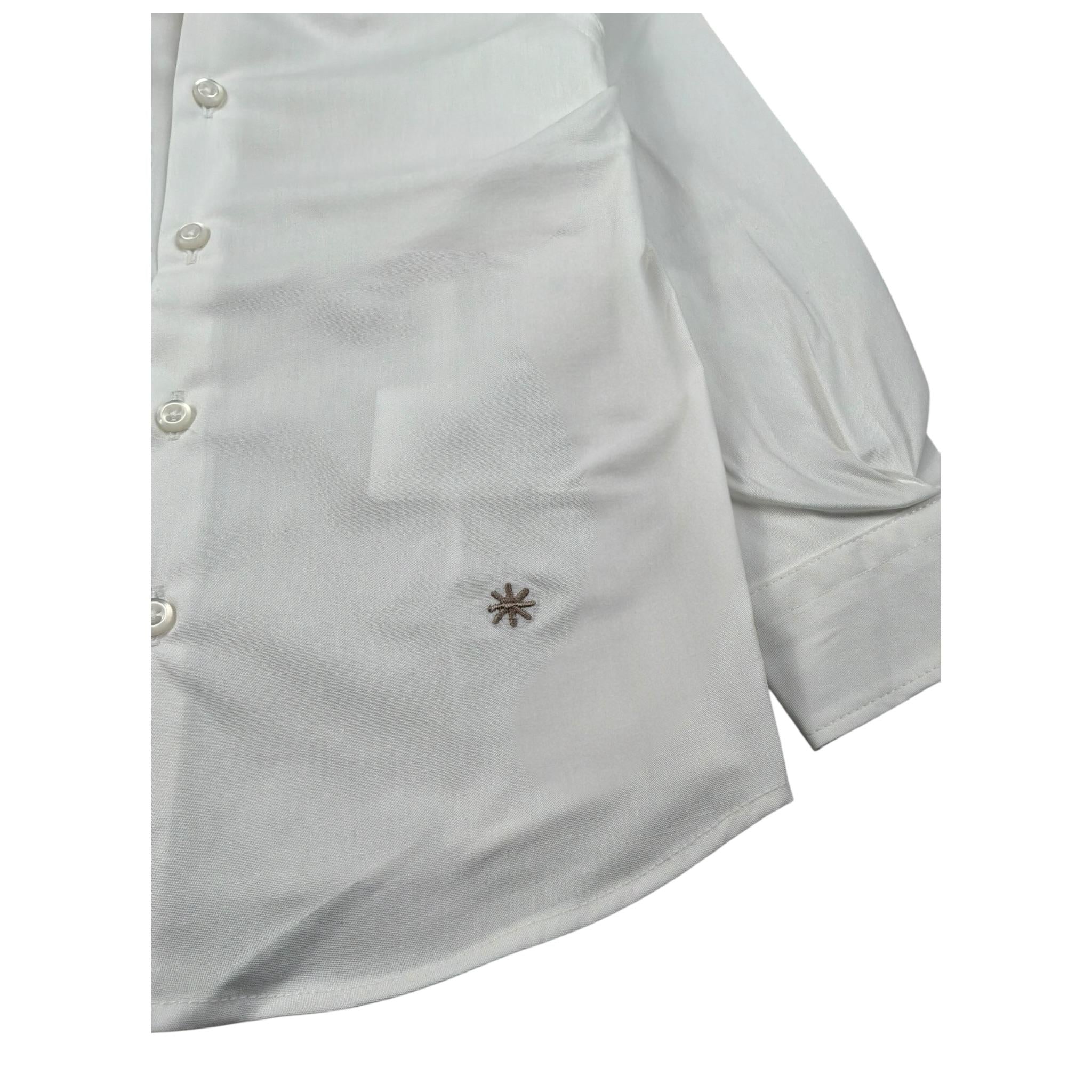 Manuel Ritz Camicia Manica Lunga Tinta Unita per Bambino MR2428 BIANCO MANUEL RITZ 