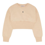 PATRIZIA PEPE felpa chiusa girocollo tinta unita  Beige per Bambina 7M0870 BEIGE PATRIZIA PEPE 