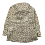 Emanuel Pris Camicia Manica Lunga Tinta Unita Fantasia Floreale Beige Per Neonato