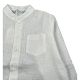 Per Te Camicia Manica Lunga Tinta Unita Collo Coreano per Bambina 33874 PANNA PER TE 