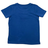 Name.It T-Shirt Girocollo Tinta Unita Con Stampa Blu Per Bambino