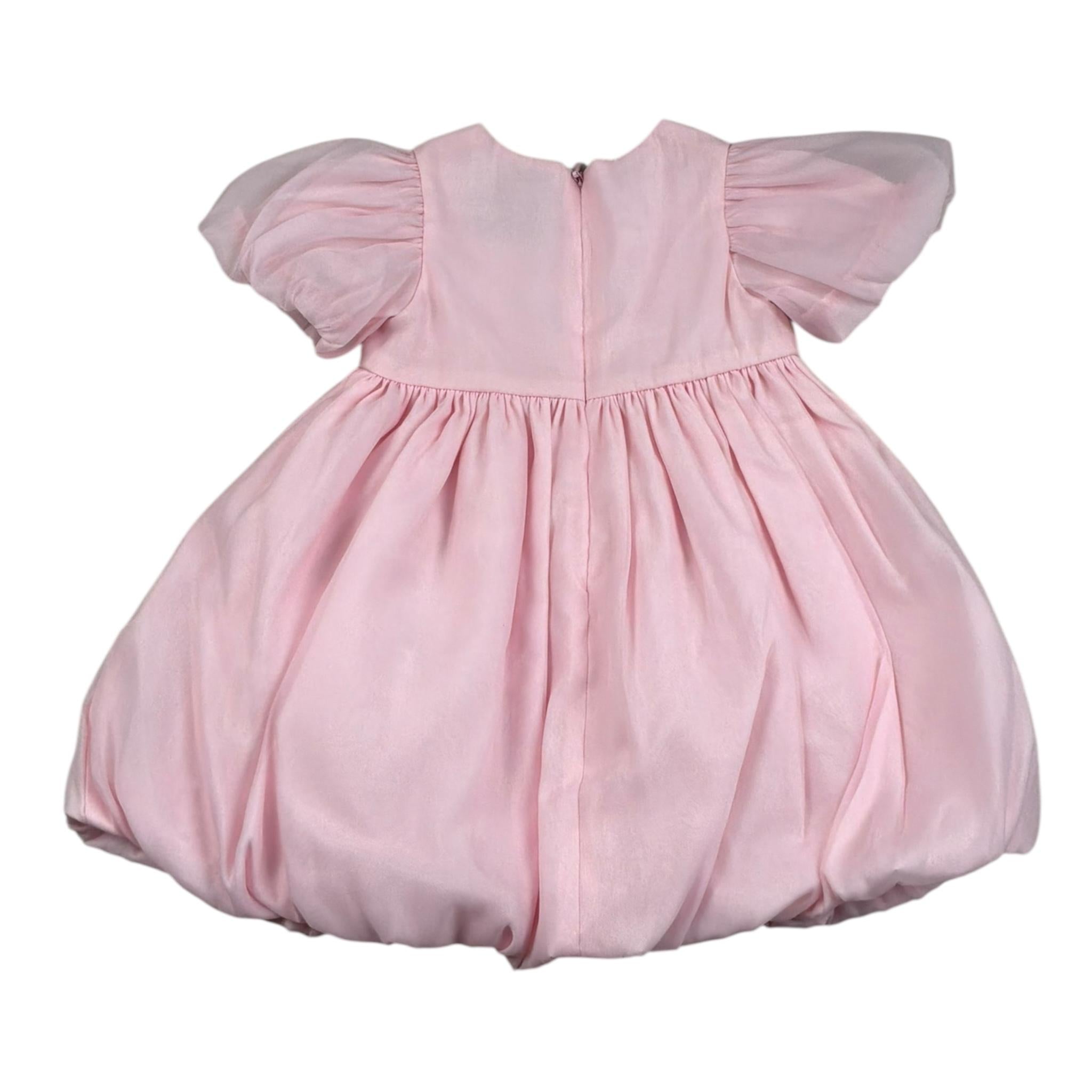 Moschino Abito Tinta Unita con Stampa per Neonata MDV0DE ROSA MOSCHINO 