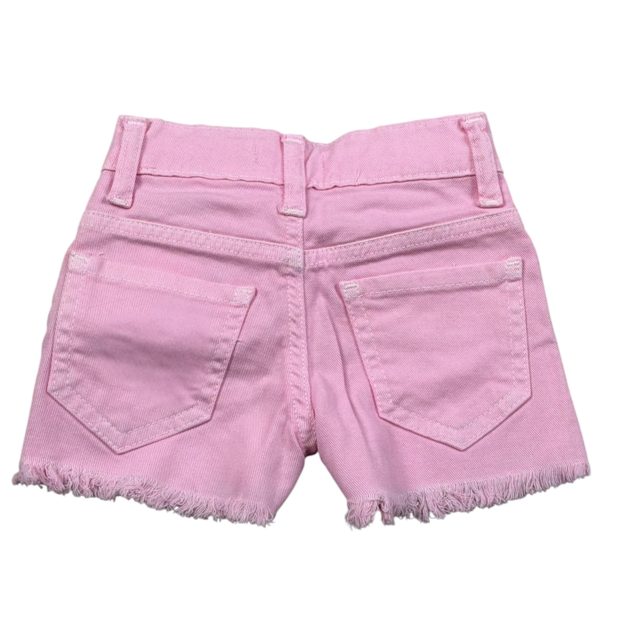 M+E' Short In Denim Tinta Unita per Neonata UE1300 ROSA M+E' 