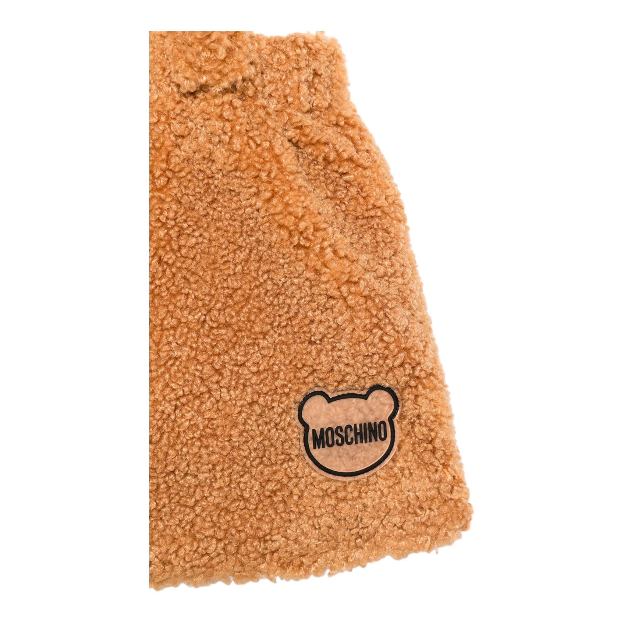 MOSCHINO completo 2 pezzi shirt-salopette Bianco/marrone per Neonata MDK02WN BIANCO/MARRONE MOSCHINO 