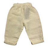 J.O. Milano Pantalone Tinta Unita Con Elastico In Vita Panna Per Neonato