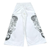 John Richmond Pantalone Modello A Palazzo Tinta Unita con Stampa per Bambina RGP26127PA BIANCO JOHN RICHMOND 