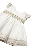 Mayoral Abito Tinta Unita con Stampa per Bambina 1908J BIANCO MAYORAL 