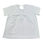 Gaelle T-Shirt Girocollo Tinta Unita con Logo per Bambina 2746M00411 BIANCO GAELLE 