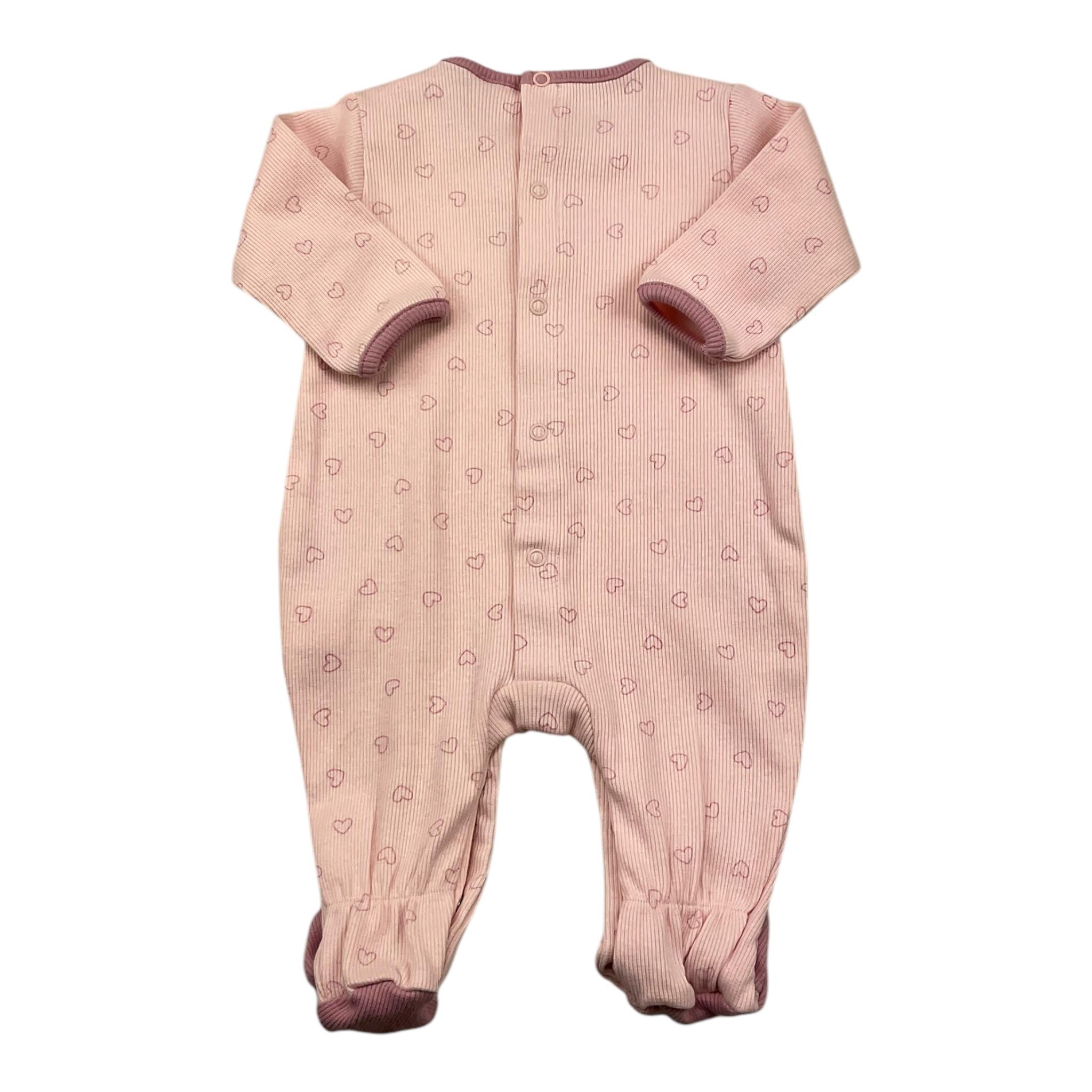 YATSI BABY tutina tinta unita con fantasia Rosa per Neonata 24110357 ROSA YATSI BABY 