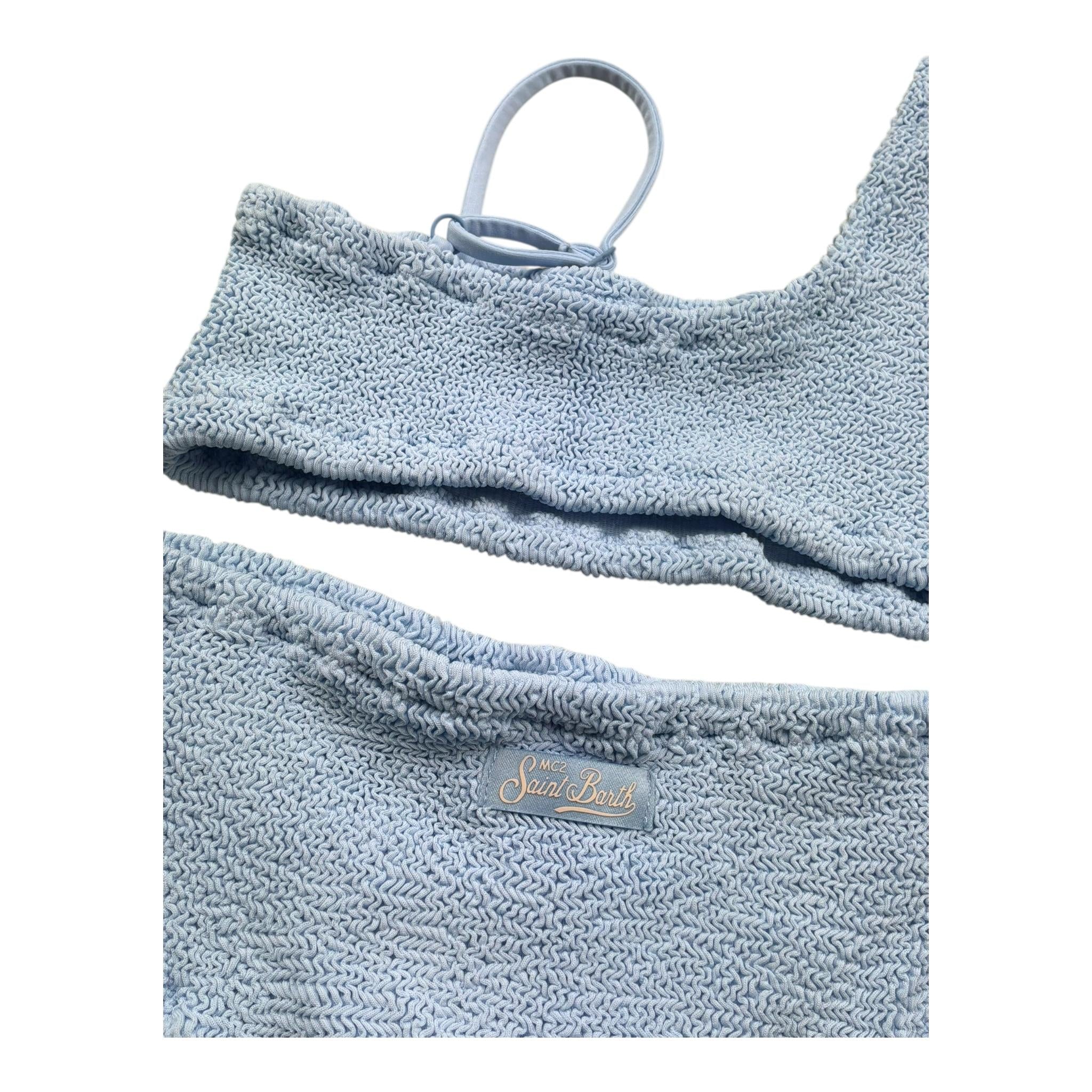 Saint Barth Costume 2 Pezzi Fascia-Mutandina per Bambina VIVY AZZURRO SAINT BARTH 