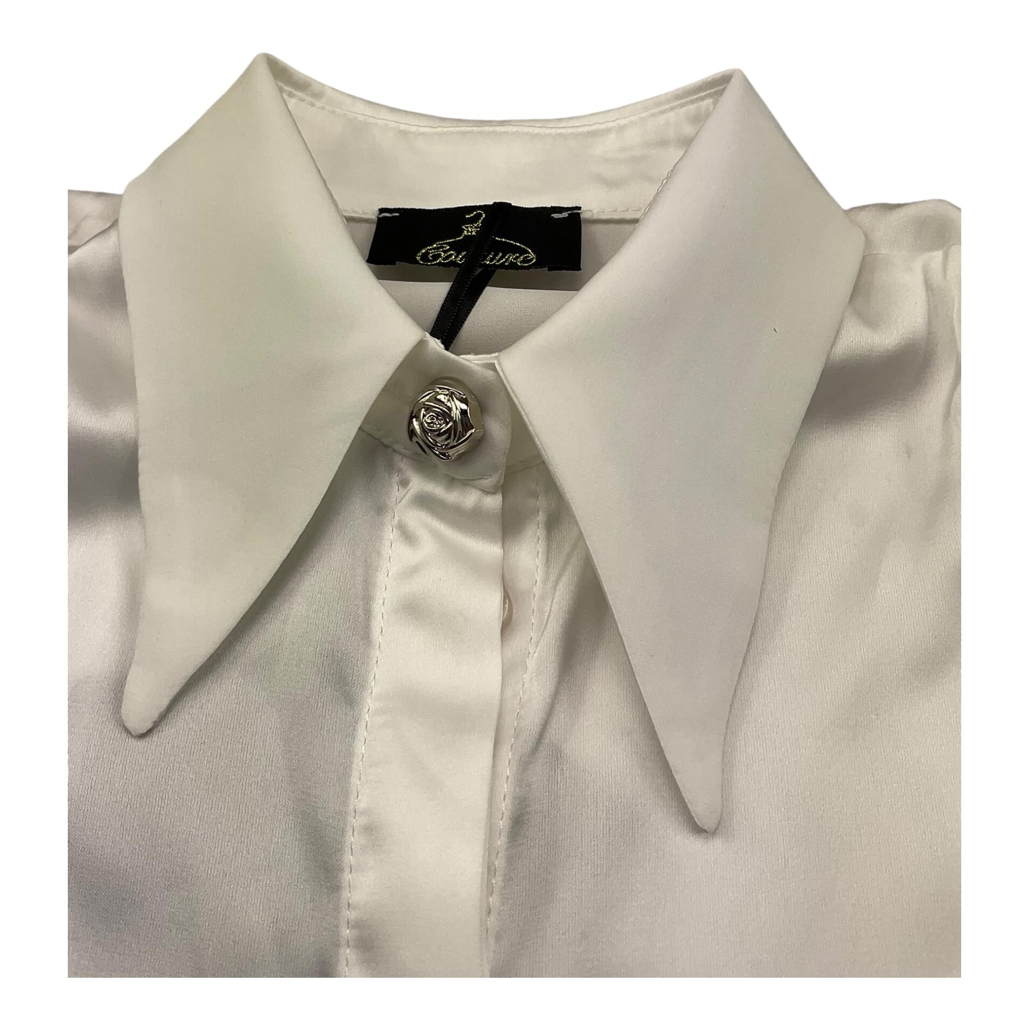 Fun & Fun Camicia Giromanica Tinta Unita per Neonata FNCBSH01047N BIANCO FUN & FUN 