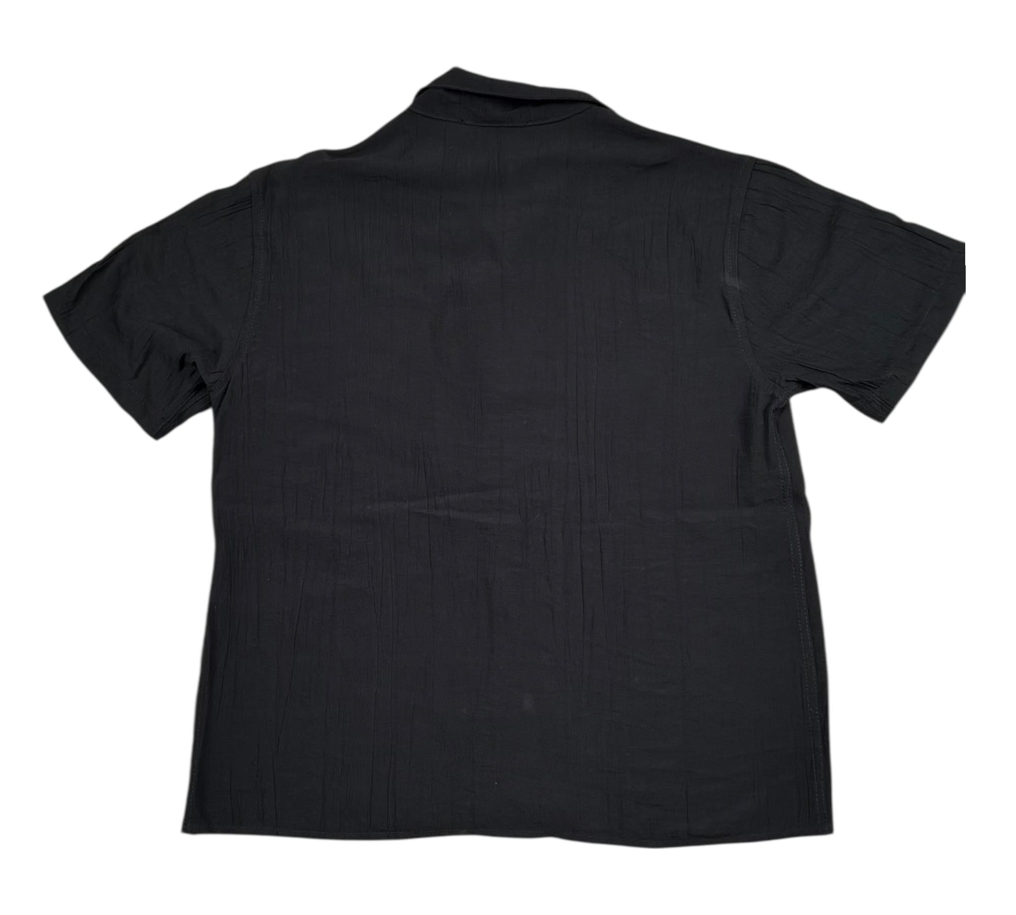 Paolo Pecora Camicia Mezza Manica Tinta Unita per Bambino PP4357 NERO PAOLO PECORA 