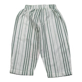 Babyvip Pantalone Tinta Unita con Fantasia A Righe per Neonato T7709 BIANCO BABYVIP 