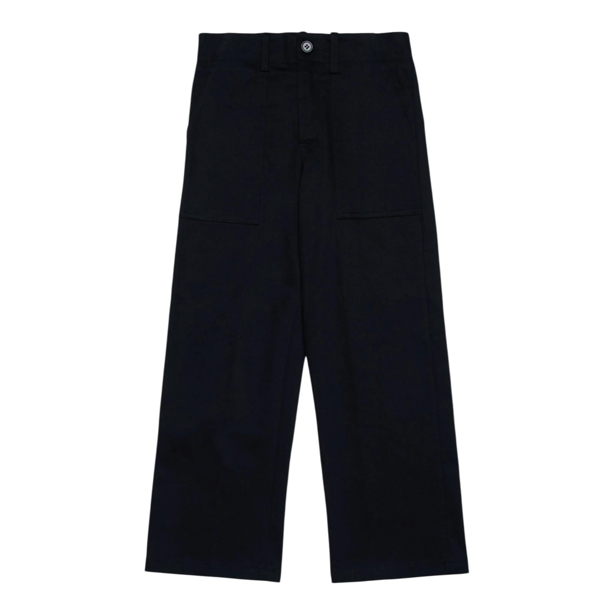 MARNI pantalone tinta unita con girovita regolabile Nero per Bambino M01217 NERO MARNI 
