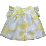 Le Bebe Camicia Giromanica Tinta Unita Stampa Fantasia per Neonata LBG6365 BIANCO LE BEBE 