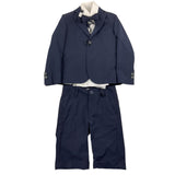 Shako' Completo 3 Pezzi Giacca-Camicia-Bermuda-Papillon Blu Per Bambino