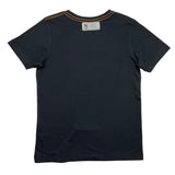 Name.It T-Shirt Girocollo Tinta Unita Con Stampa In Contrasto Nero Per Bambino