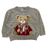 LE BEBE' maglia girocollo tinta unita cn stampa orso Grigio per Neonato LBG6134 GRIGIO LE BEBE' 