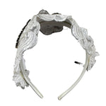 Les Gamins Cerchietto Tinta Unita con Applicazioni per Bambina 023029 BIANCO LES GAMINS 