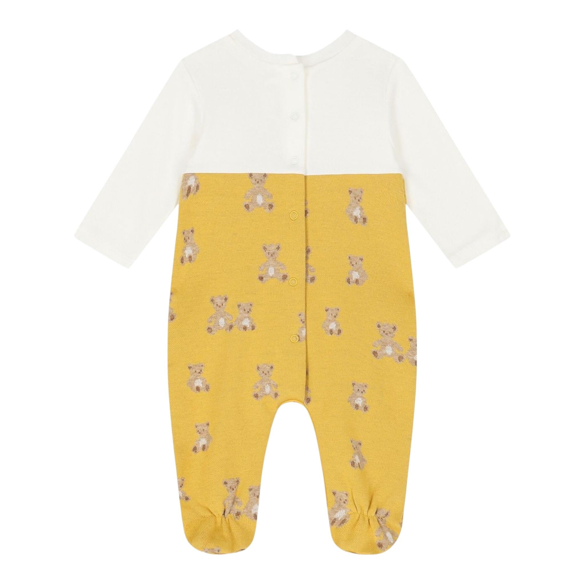 MAYORAL set utina bicolore con salopette e shirt integrata-cappello Bianco/giallo per Neonato 2618 BIANCO/GIALLO MAYORAL 