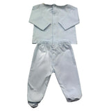Le Bebe Completo 2 Pezzi Shirt-Ghettina Tinta Unita per Neonato LBB5298 AZZURRO LE BEBE 