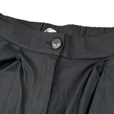 Please Pantalone Tinta Unita Modello A Palazzo per Bambina PHP4132G73 NERO PLEASE 