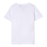 K-Way T-Shirt Girocollo Tinta Unita con Logo per Bambino K4114WWXX BIANCO K-WAY 
