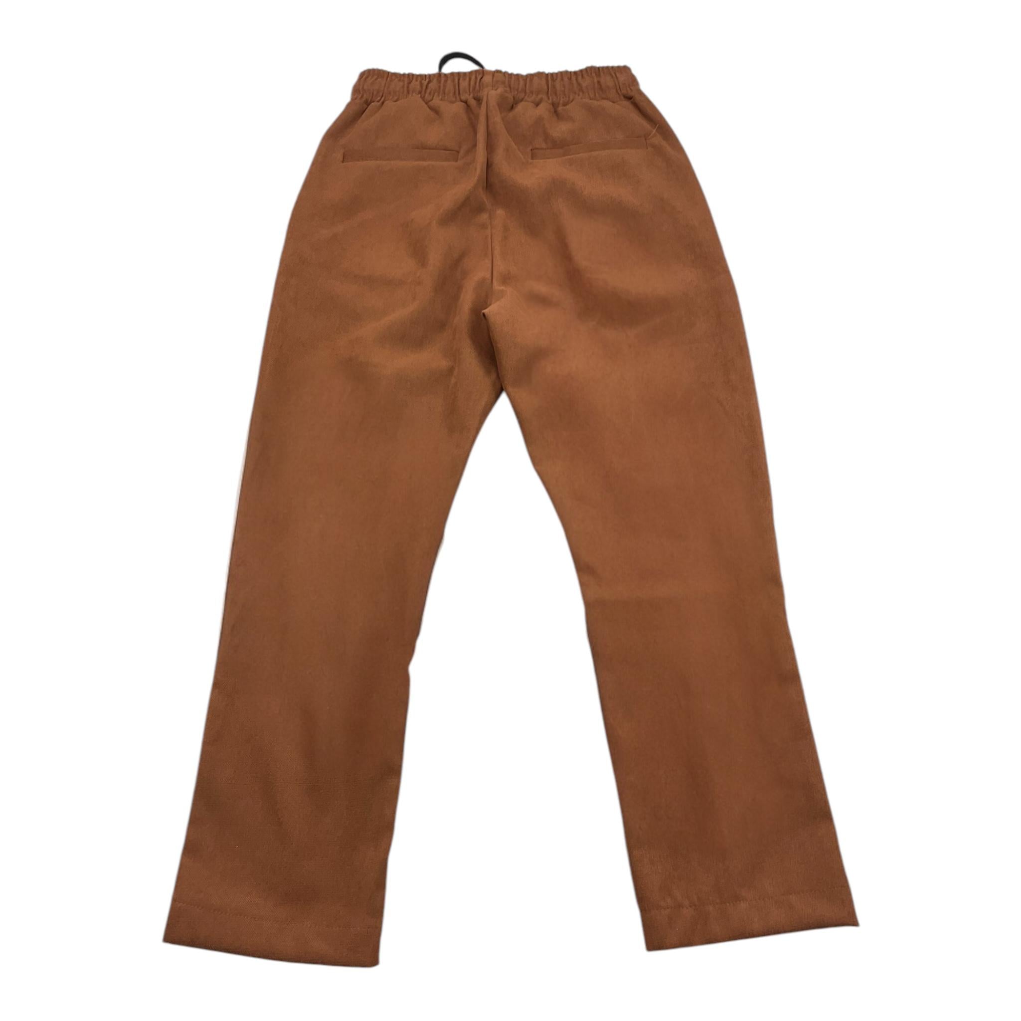 NEVER TOO pantalone tinta unita con elastico in vita Marrone per Bambino NT1723R MARRONE NEVER TOO 
