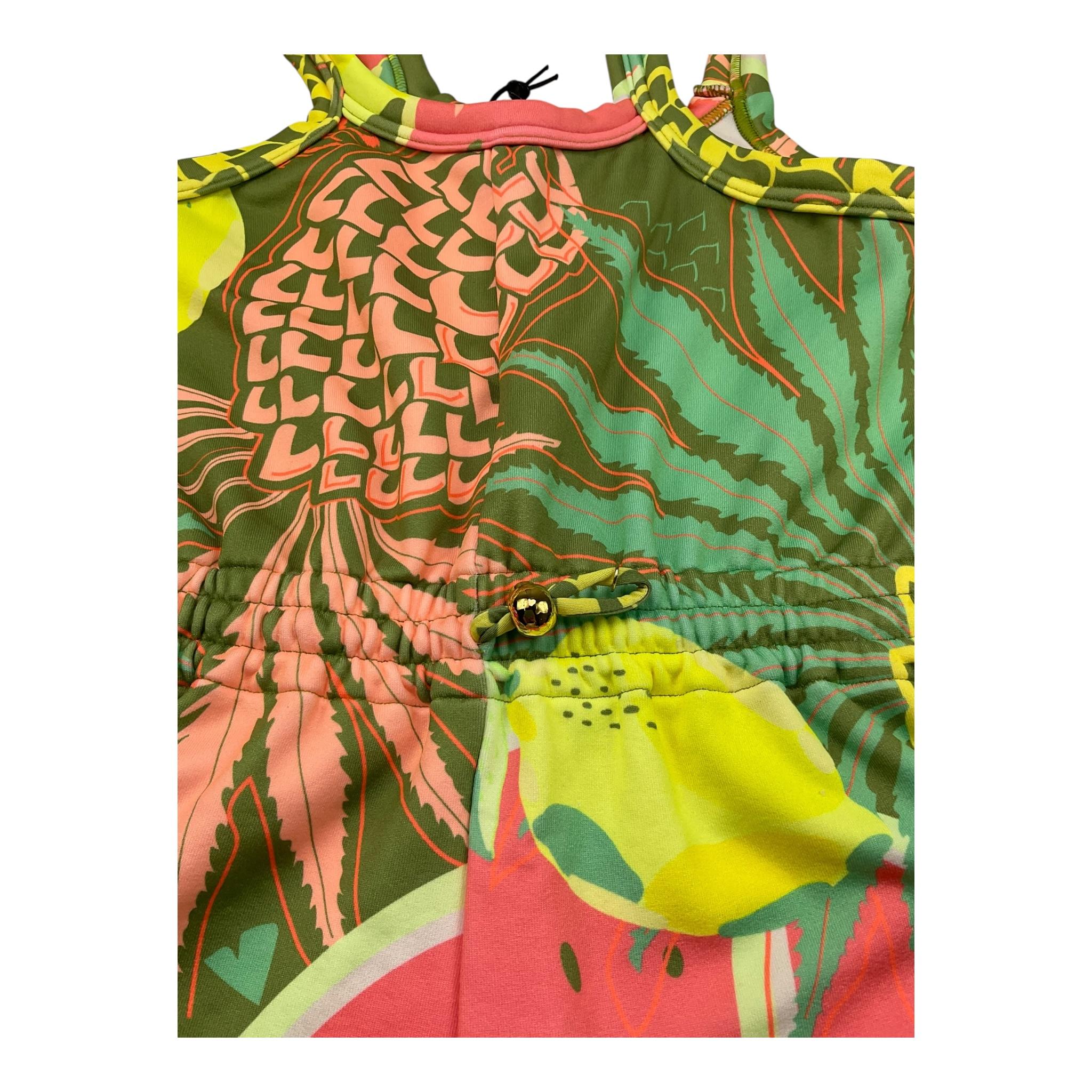 F**K Tuta Intera Corta Giromanica Stampa Fantasia per Bambina FJ25G5D MULTICOLOR F**K 