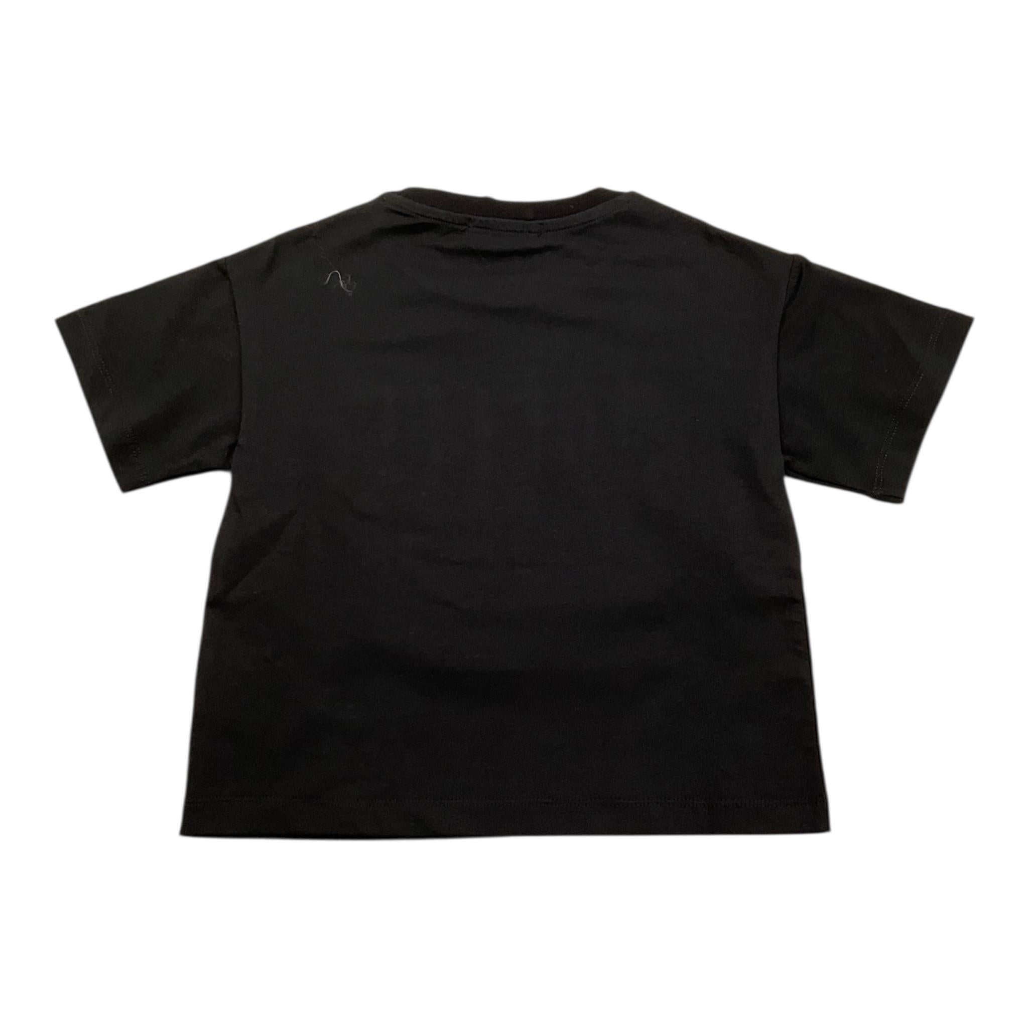 GAELLE t-shirt girocollo tinta unita con brillantini Nero per Bambina 2746M00038 NERO GAELLE 
