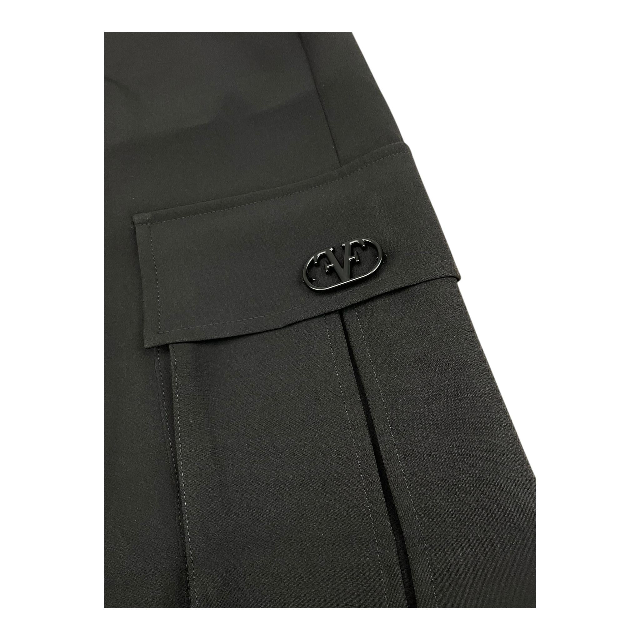 FUN & FUN pantalone tinta unita con tasconi Nero per Bambina FJPT00440 NERO FUN & FUN 