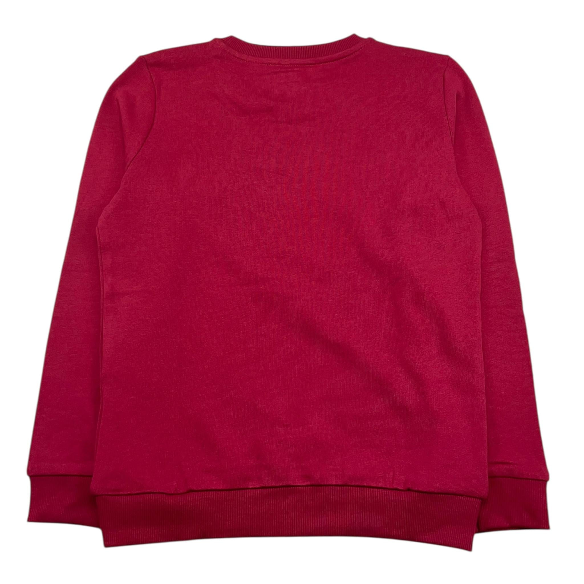 GUESS felpa tinta unita girocollo con stampa Bordeaux per Bambino N73Q10KAUG0X BORDEAUX GUESS 