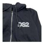 DROPSEASON2 felpa con zip e cappuccio tinta unita Nero per Bambino FW242K36 NERO DROPSEASON2 