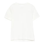 Dou Dou T-Shirt Girocollo Tinta Unita per Bambina DW8P41X BIANCO DOU DOU 