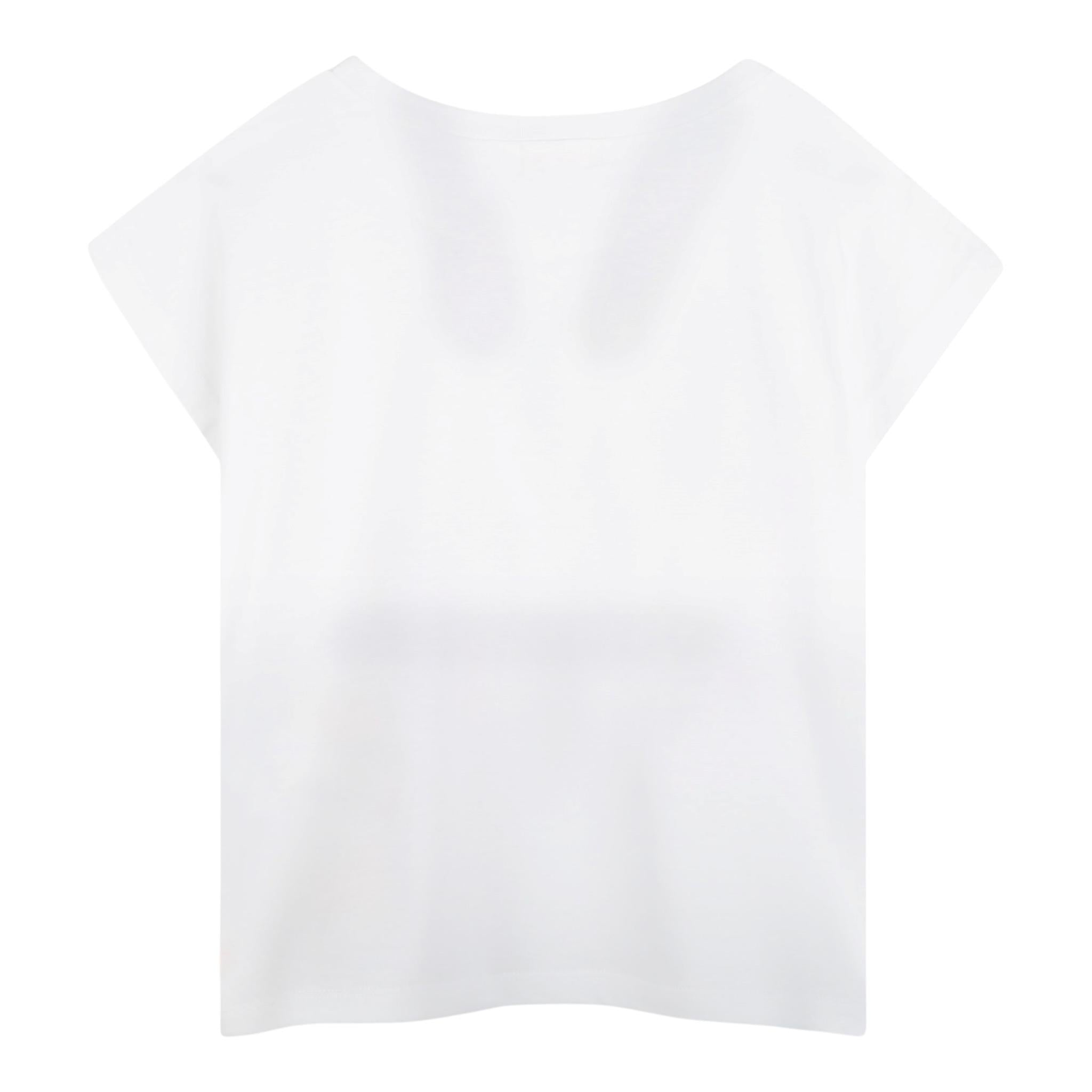 Billieblush T-Shirt Tinta Unita con Stampa Brillantini per Neonata U21036X BIANCO BillIEBLUSH 