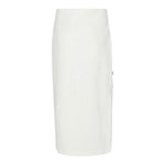 Balmain Gonna Tuta Tinta Unita con Bottoni per Bambina BV7A70 PANNA BALMAIN 