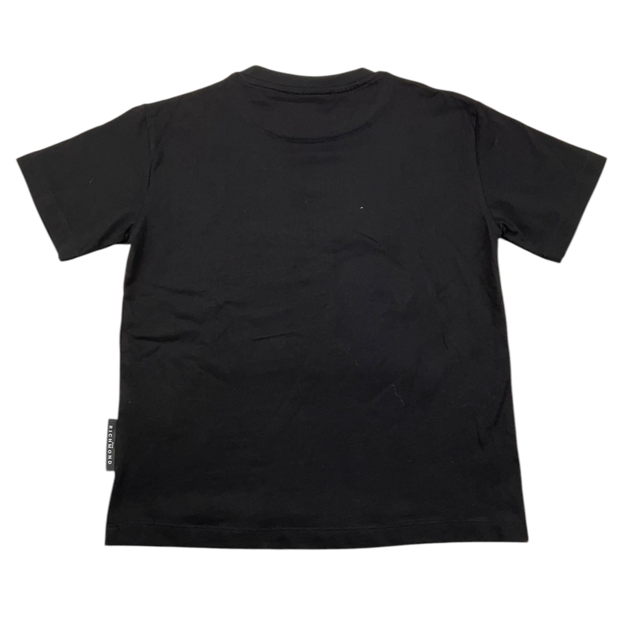 JOHN RICHMOND t-shirt girocollo tinta unita con stampa  Nero per Bambino RBA25024TS NERO JOHN RICHMOND 