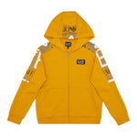 EMPORIO ARMANI felpa tinta unita con cappuccio e zip Giallo per Bambino 3DBM67 GIALLO EMPORIO ARMANI 