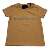 John Richmond T-Shirt Girocollo Tinta Unita con Stampa per Neonato RIP26002TS MARRONE JOHN RICHMOND 