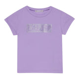 Liu Jo T-Shirt Tinta Unita con Brillantini per Bambina KA5095X LILLA LIU JO 