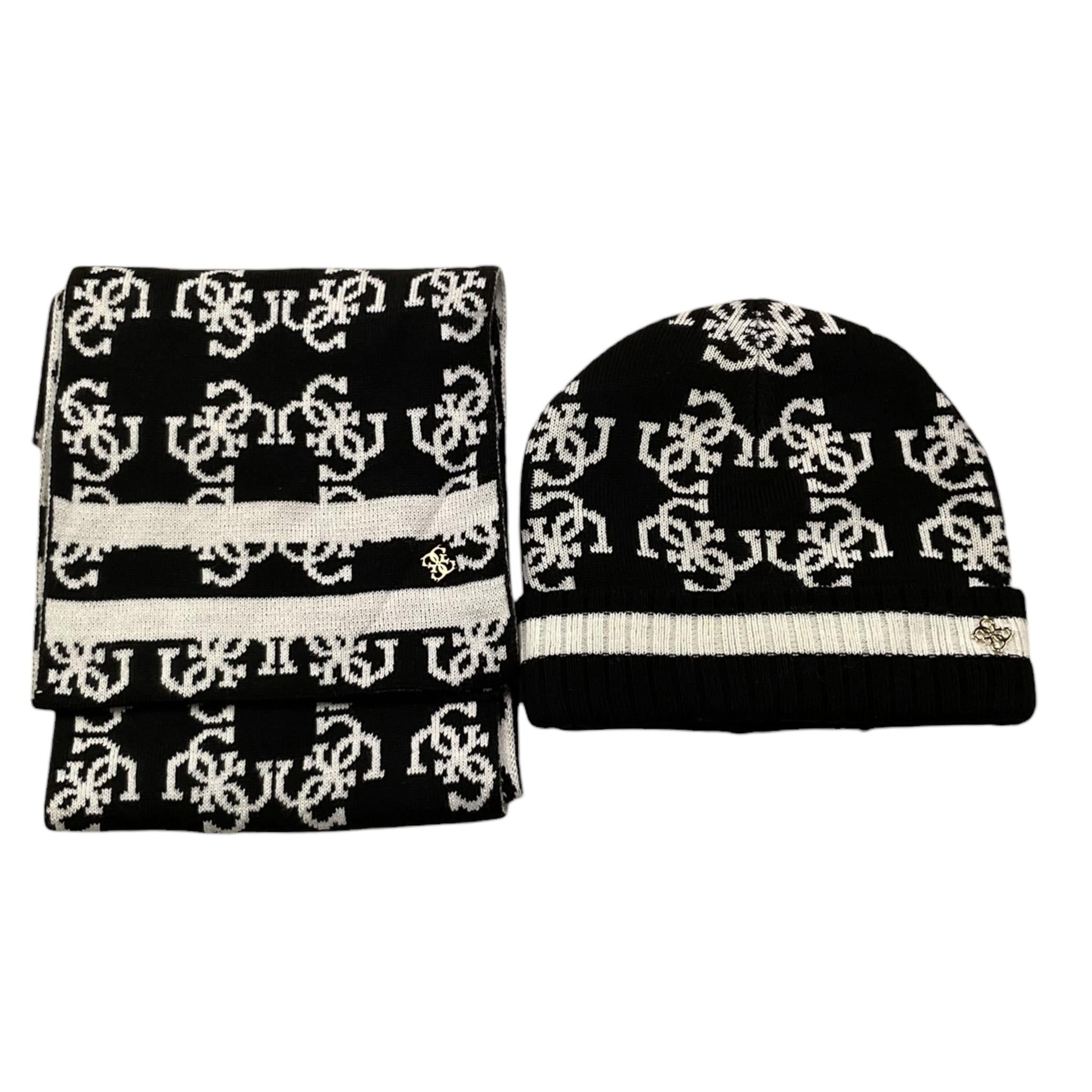 GUESS set cappello-sciarpa tinta unita logato Nero per Bambina J4BZ04Z3H40 NERO GUESS 