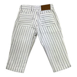 Fay Pantalone Tinta Unita Fantasia A Righe Bianco Per Bambino