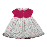 Juliana Abito Bicolore Mezza Manica Bianco per Neonata 25119 BIANCO JULIANA 