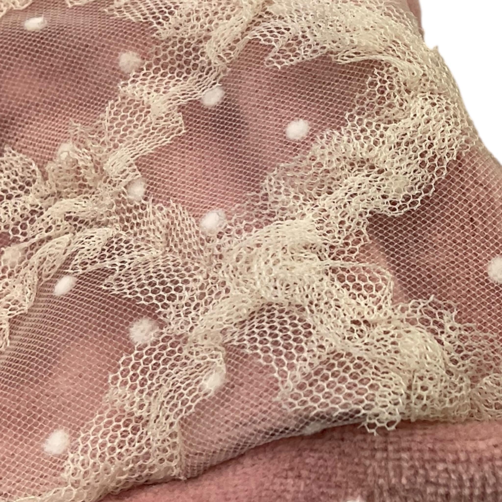 NINNAOH cappello tinta unita con ricami Rosa per Neonata I2325 ROSA NINNAOH 