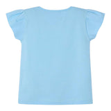 Mayoral T-Shirt Tinta Unita Girocollo con Stampa per Bambina 3015X AZZURRO MAYORAL 