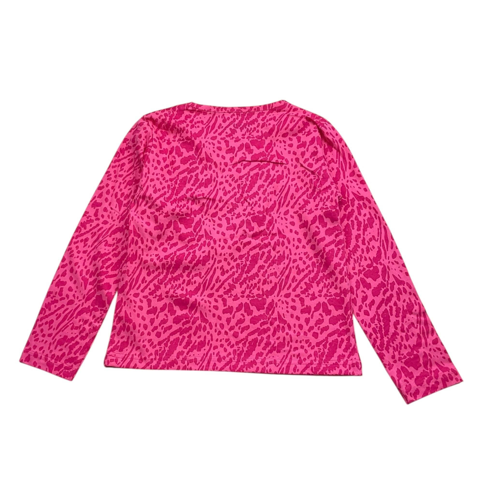 KAPPA shirt tinta unita girocollo con fantasia Fuxia per Bambina 341W6QW FUXIA KAPPA 